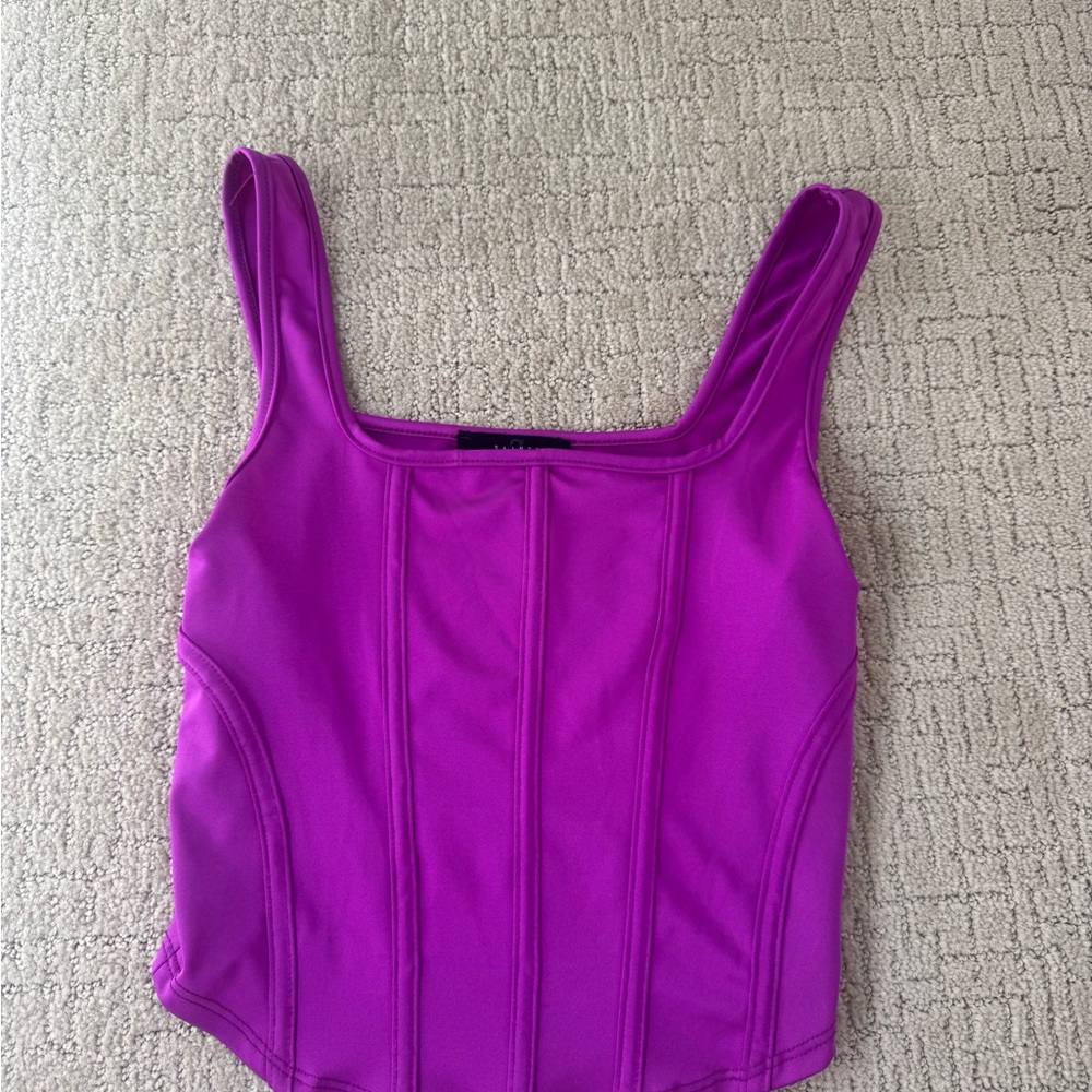 Women's Purple Sleeveless going out top strechy